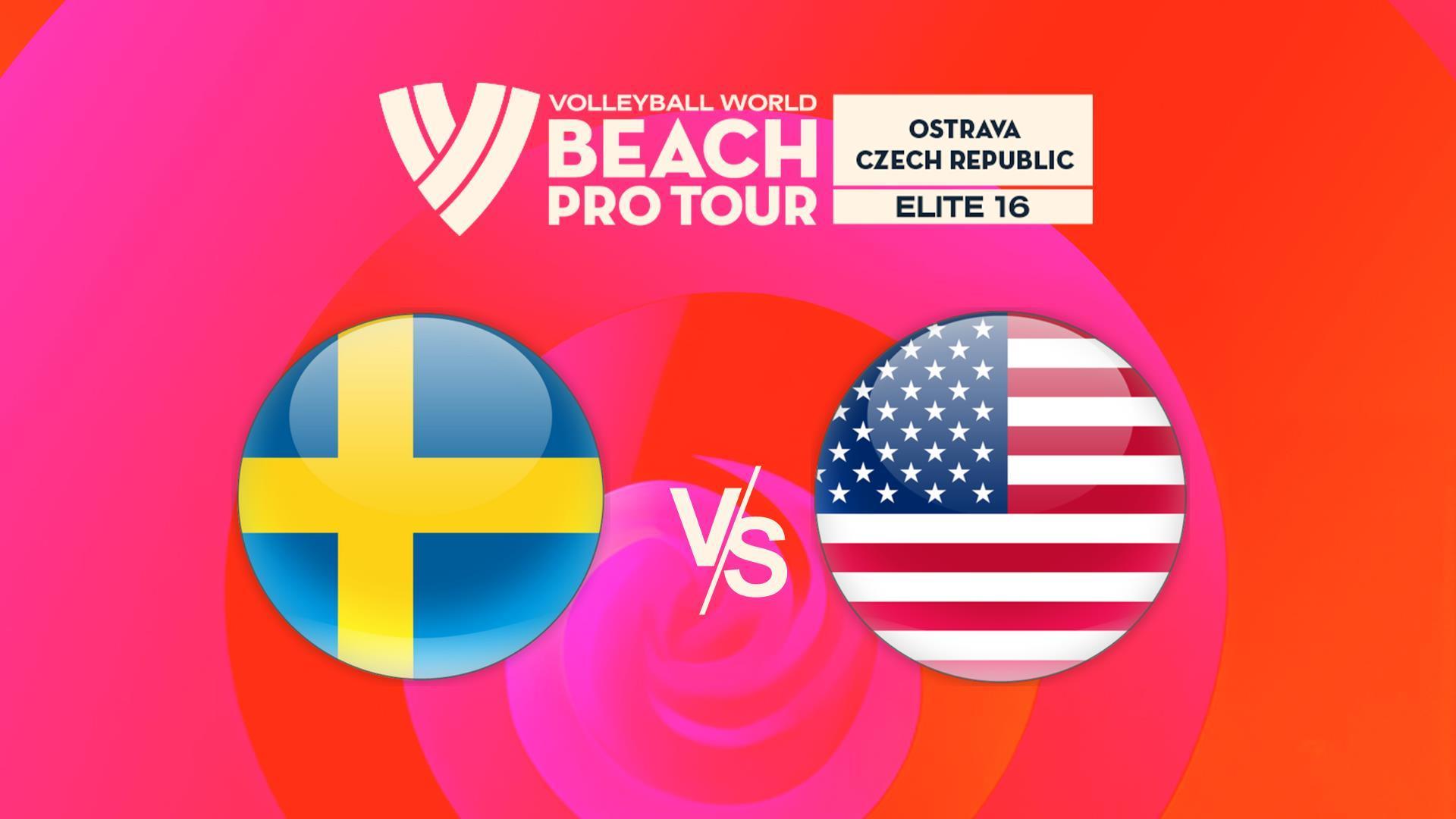 Пляжный волейбол. Pro Tour. Elite16 Ostrava, Швеция - США, мужчины (pljazhnyj-volejbol-pro-tour-elite16-ostrava-shvetsija-ssha-muzhchiny) Спорт