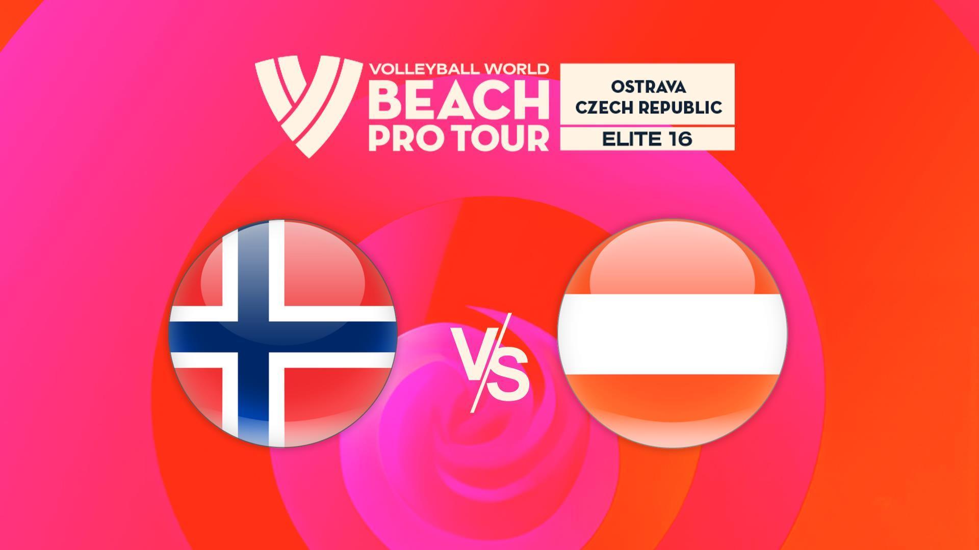 Жағажай волейбол. Pro Tour. Elite16 Ostrava, Норвегия - Австрия, ерлер (zhaazhaj-volejbol-pro-tour-elite16-ostrava-norvegija-avstrija-erler) Спорт