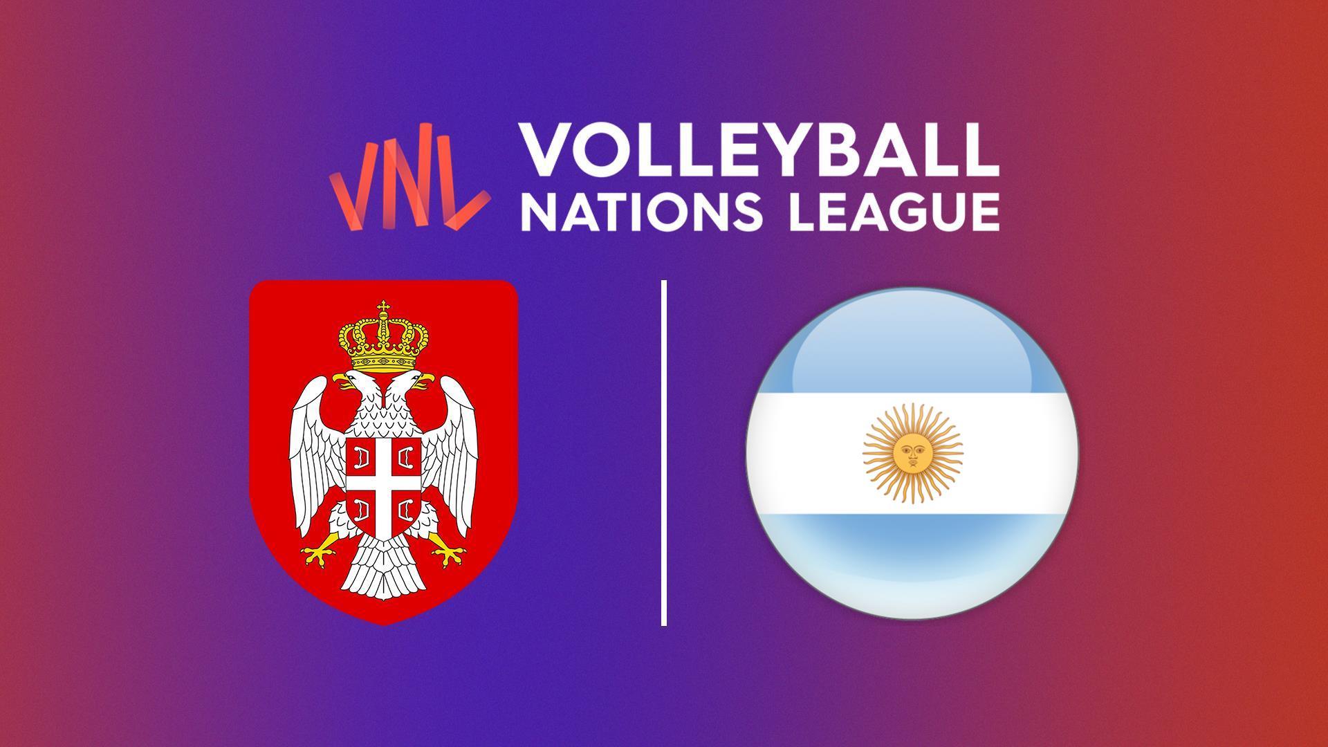 Волейбол. Лига наций. Мужчины. Сербия - Аргентина (volejbol-liga-natsij-muzhchiny-serbija-argentina) Спорт