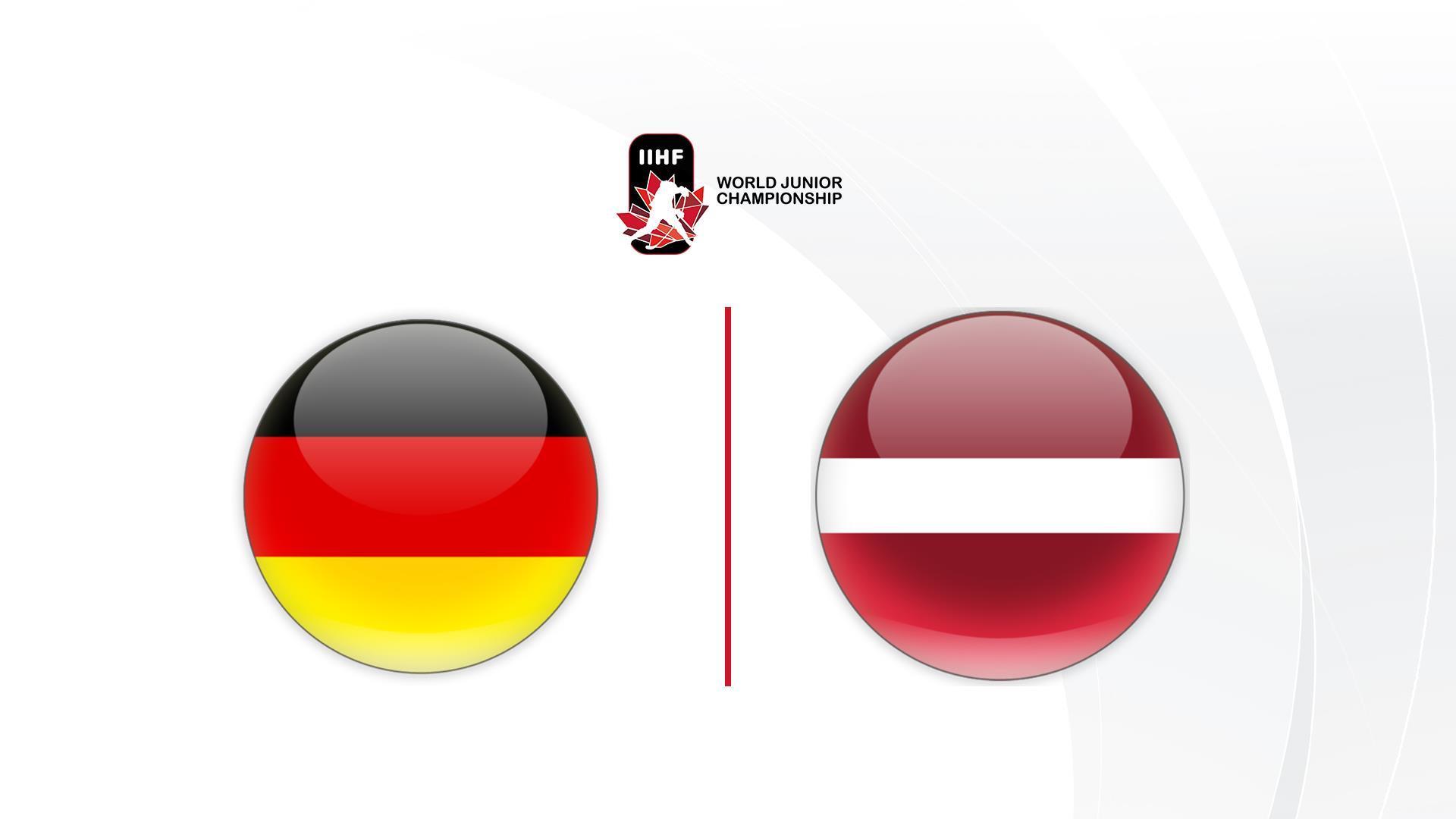 Хоккей. U-20. Чемпионат мира в Канаде. Германия - Латвия (hokkej-u-20-chempionat-mira-v-kanade-germanija-latvija) Спорт