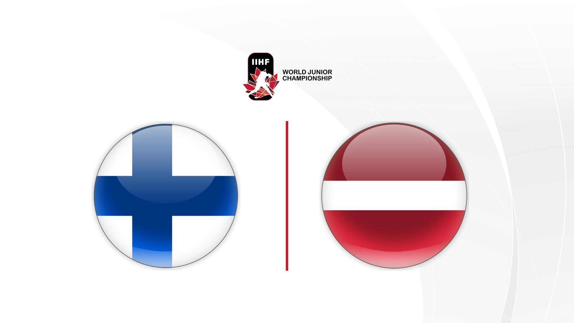 Хоккей. U-20. Чемпионат мира в Канаде. Финляндия - Латвия (hokkej-u-20-chempionat-mira-v-kanade-finljandija-latvija) Спорт