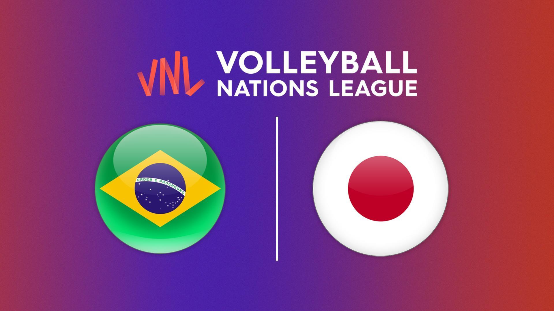 Волейбол. Лига наций. Мужчины. Бразилия - Япония (volejbol-liga-natsij-muzhchiny-brazilija-japonija) Спорт