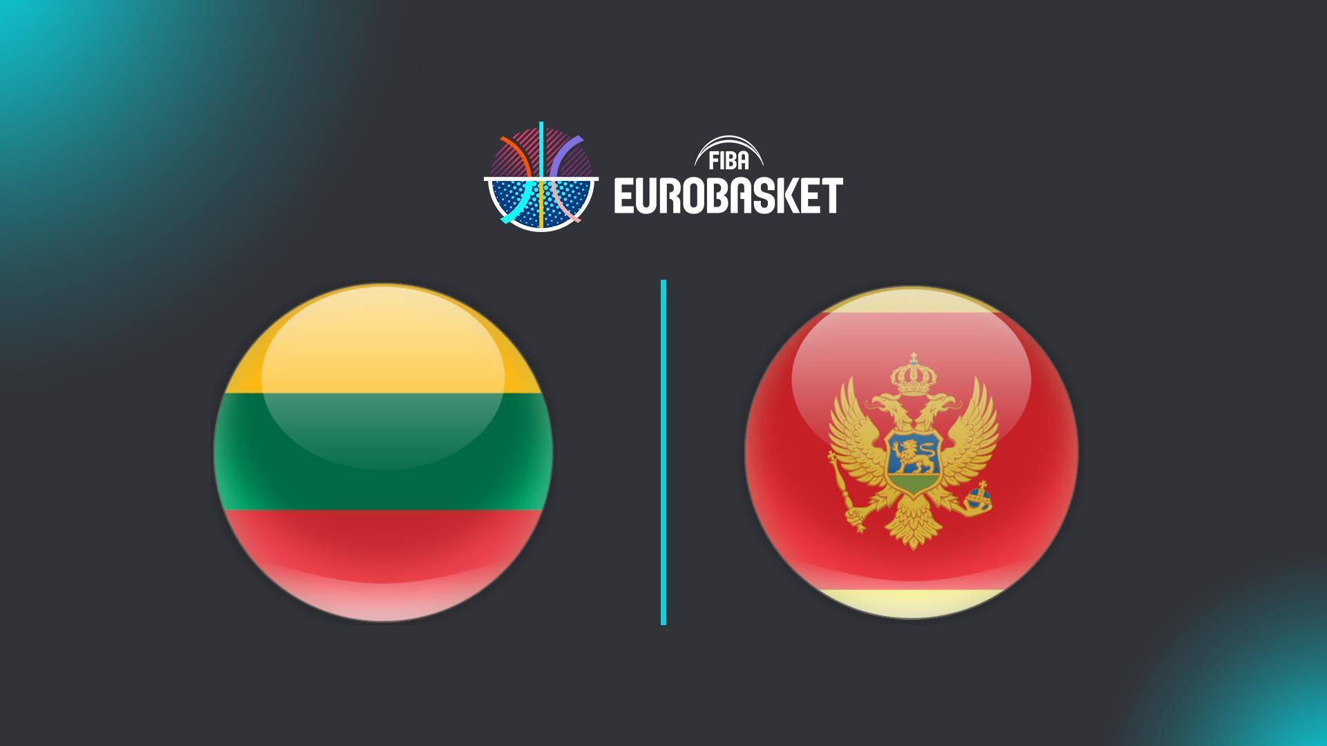Литва - Черногория. Баскетбол. Чемпионат Европы (litva-chernogorija-basketbol-chempionat-evropy) Спорт