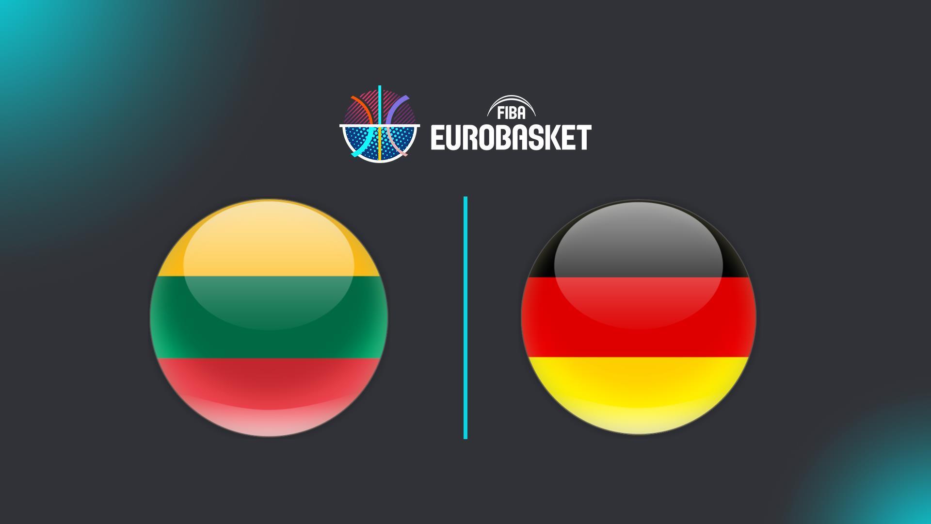 Литва - Германия. Баскетбол. Чемпионат Европы (litva-germanija-basketbol-chempionat-evropy) Спорт