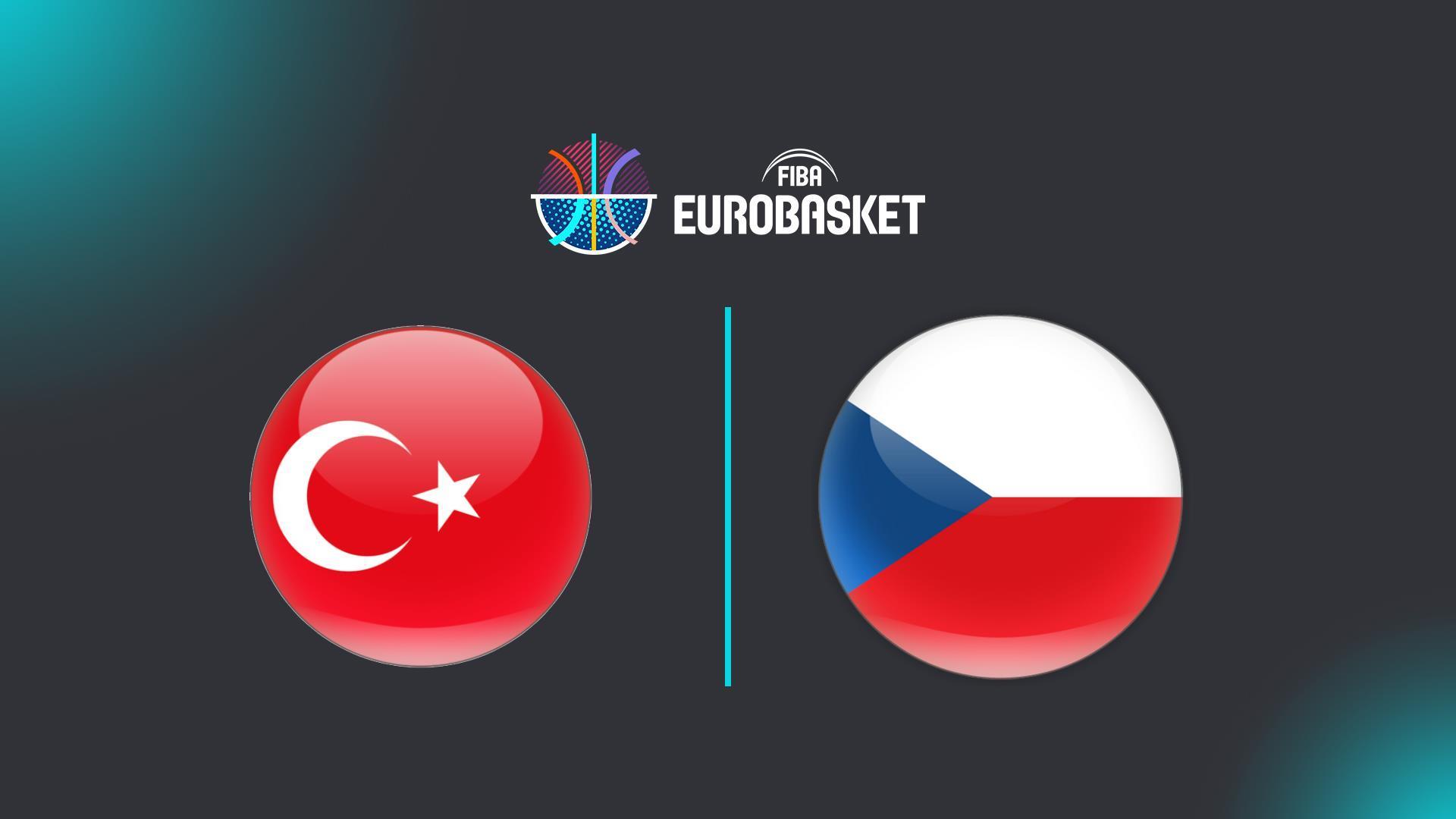 Турция - Чехия. Баскетбол. Чемпионат Европы (turtsija-chehija-basketbol-chempionat-evropy) Спорт