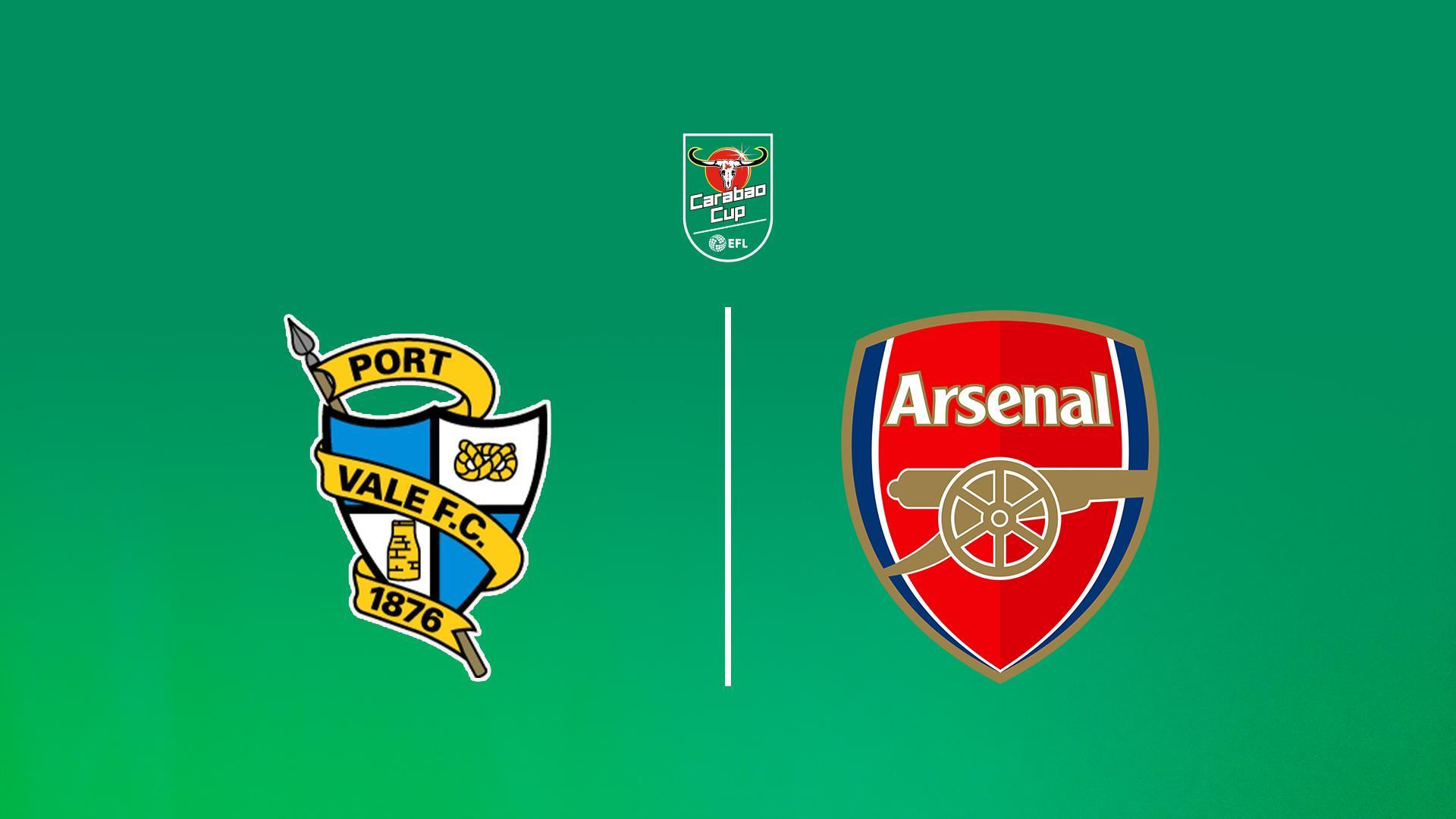 EFL Cup: Port Vale - Arsenal (efl-cup-port-vale-arsenal) Спорт