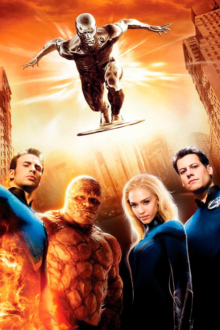 Фантастическая четвёрка: Вторжение Серебряного сёрфера (fantasticheskaja-chetverka-vtorzhenie-serebrjanogo-serfera) Фильм 2007