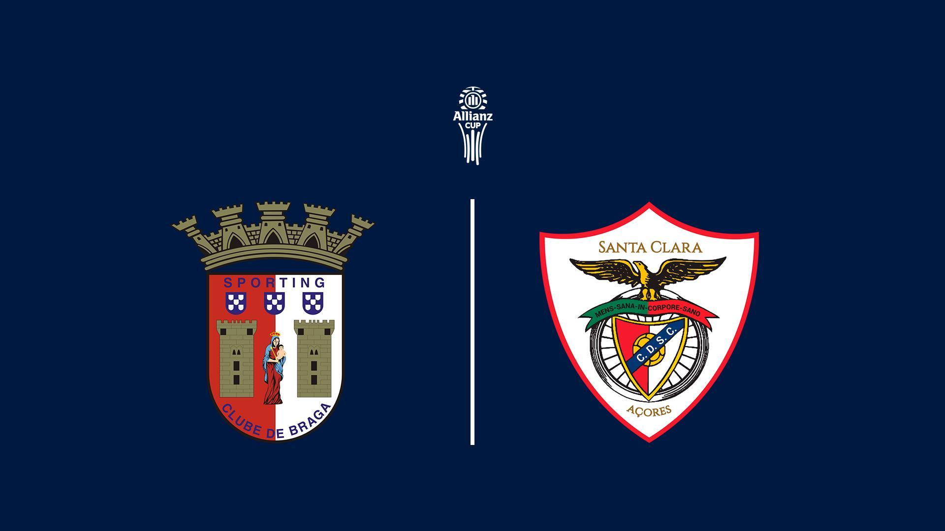 Брага - Санта Клара. 1\4 Португальского Кубка Лиги. Сезон 25/26 (braga-santa-klara-14-portugalskogo-kubka-ligi-sezon-2526) Спорт