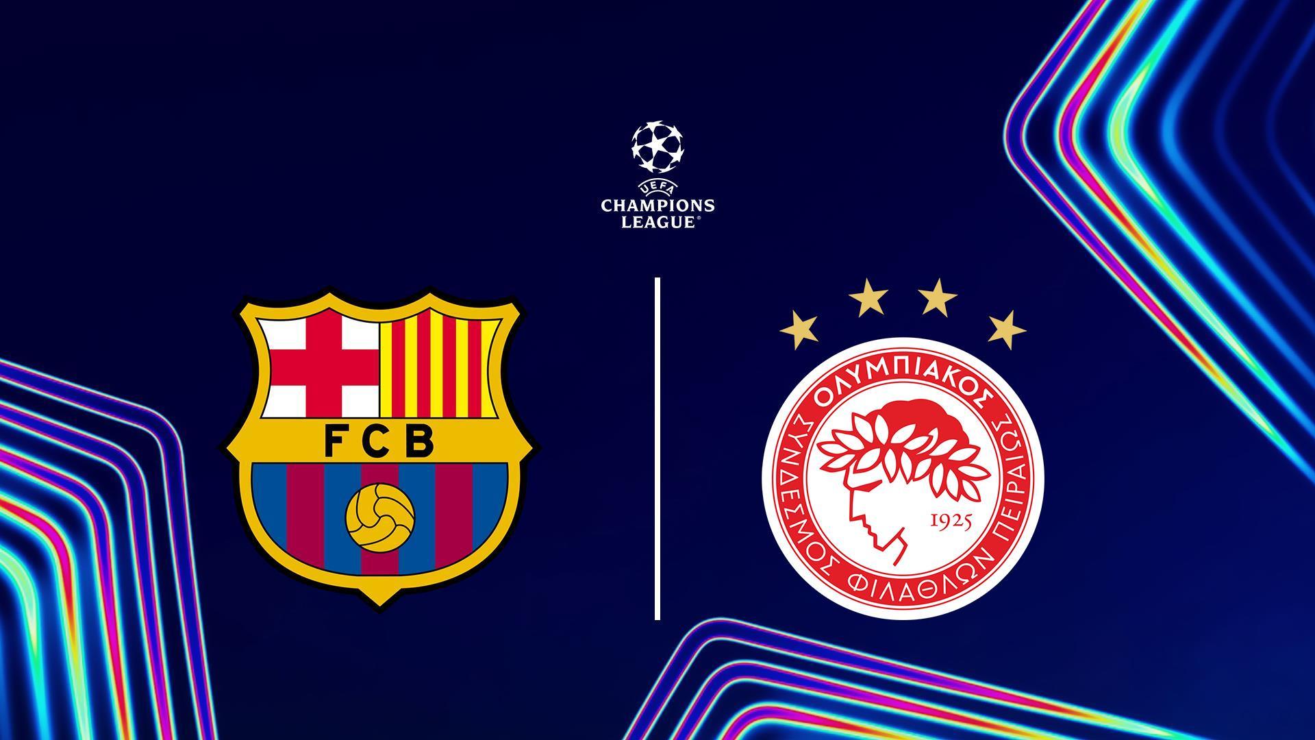 Лига чемпионов УЕФА: Барселона – Олимпиакос Пирей (liga-chempionov-uefa-barselona-olimpiakos-pirej) Спорт
