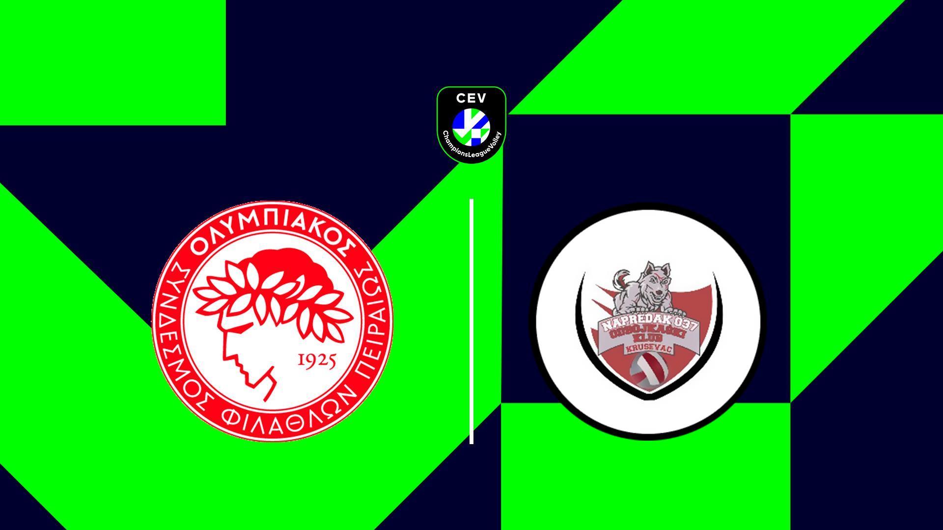 Волейбол. Лига Чемпионов. Мужчины. Квалификация. Олимпиакос (Греция) - Напредак (Сербия) (volejbol-liga-chempionov-muzhchiny-kvalifikatsija-olimpiakos-gretsija-napredak-serbija) Спорт