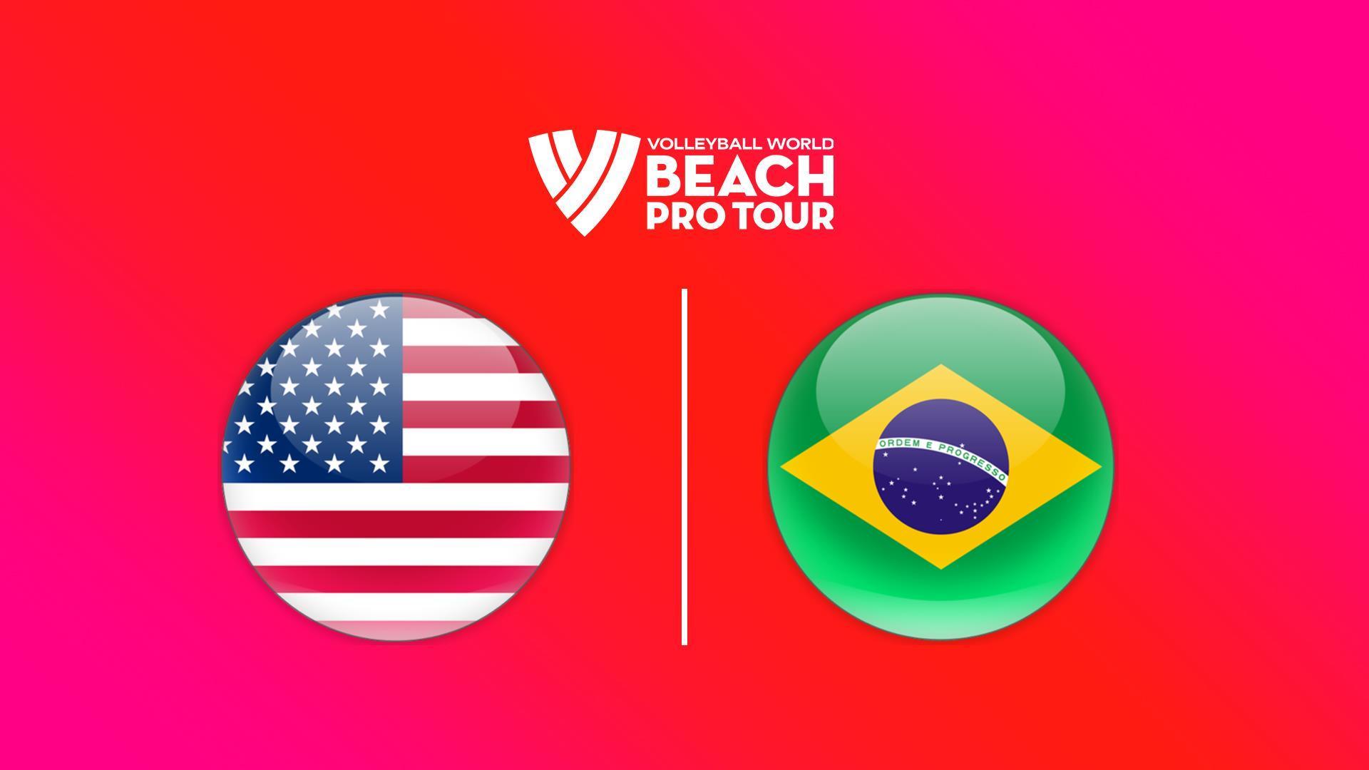 Пляжный волейбол. Pro Tour. Elite16 Newport Beach, США - Бразилия, женщины (pljazhnyj-volejbol-pro-tour-elite16-newport-beach-ssha-brazilija-zhenschiny) Спорт