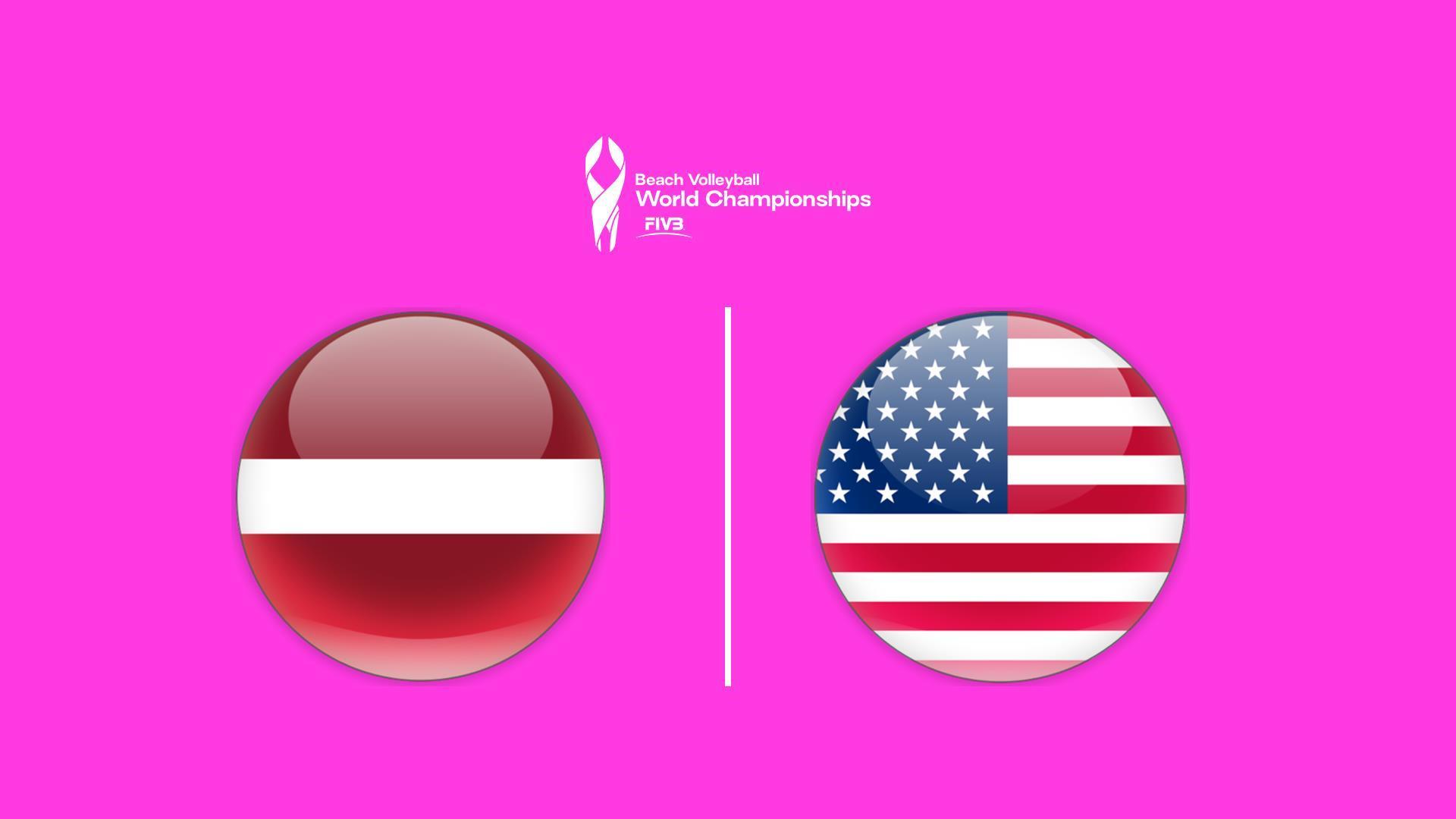 Пляжный волейбол. Чемпионат мира, финал, Латвия - США, женщины (pljazhnyj-volejbol-chempionat-mira-final-latvija-ssha-zhenschiny) Спорт