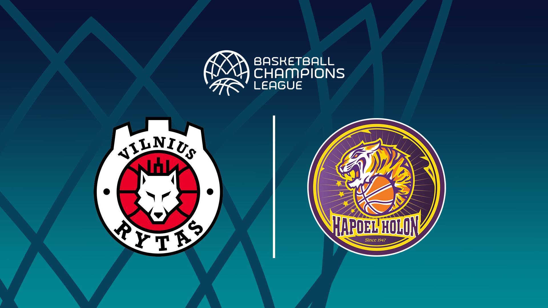 Баскетбол. Лига Чемпионов. Ритас (Литва) - Хапоэль Холон (Израиль) (basketbol-liga-chempionov-ritas-litva-hapoel-holon-izrail) Спорт