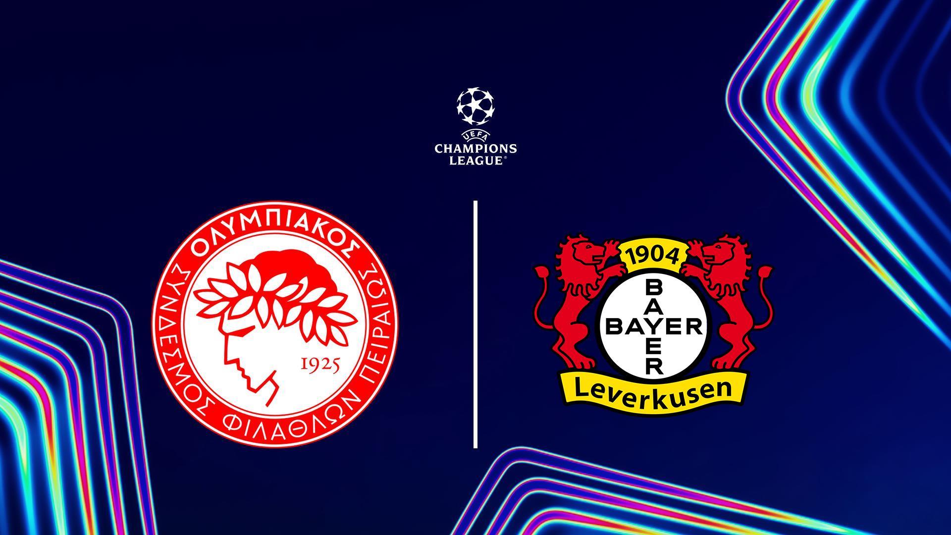 Футбол. Лига чемпионов УЕФА, 7 тур, Олимпиакос - Байер (futbol-liga-chempionov-uefa-7-tur-olimpiakos-bajer) Спорт