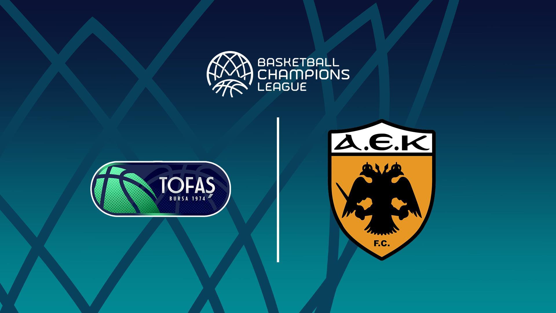 Баскетбол. Лига Чемпионов. Тофаш - АЕК (basketbol-liga-chempionov-tofash-aek) Спорт