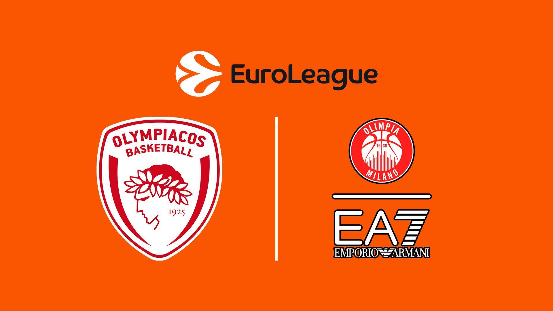 Баскетбол. Евролига, 38 тур, Олимпиакос - Олимпия Милано (basketbol-evroliga-38-tur-olimpiakos-olimpija-milano) Спорт